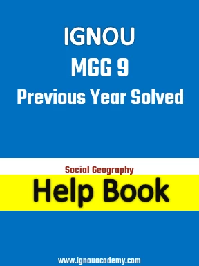 IGNOU MGG 9 Previous Year Solved Question Paper
